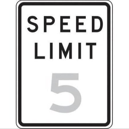 Accuform TRAFFIC SIGN SPEED LIMIT  24 in  X 18 in FRR22460RA